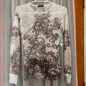 Long sleeves burnt tee